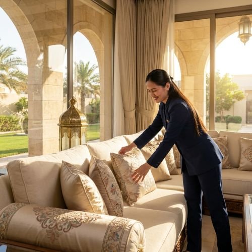 إيجار شغالات بالشهر الجبيل